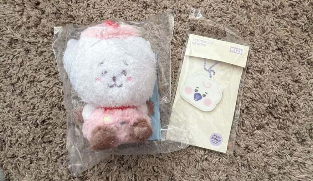 BT21 RJ [On the Cloud] Plush Doll Keyring & Newborn Keyring